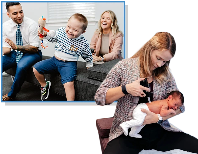 Chiropractor Sarasota FL Marcos And Brittani Perivolaris Adjusting Children